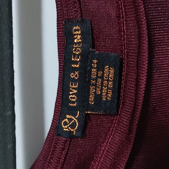 Love & Legend Sheer Red Short Sleeve Top - Picture 2 of 2